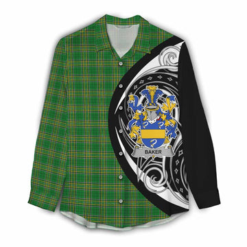 Baker Irish Clan Women's Casual Shirt Celtic Circle Style Female - Tartan Vibes Clothing