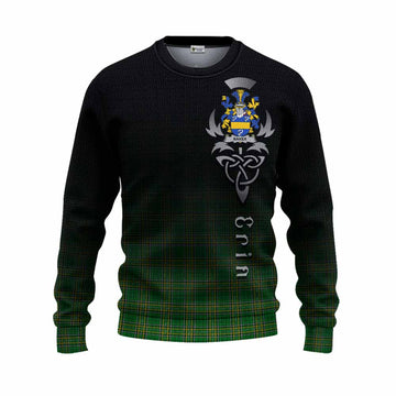 Baker Irish Clan Knitted Sweater with Coat of Arms Erin Go Bragh Celtic Inspired Unisex - Tartan Vibes Clothing