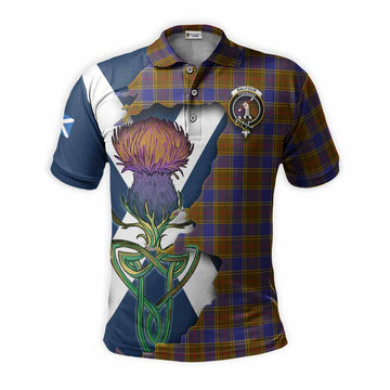 Balfour Tartan Family Crest Polo Shirt Scottish Thistle Celtic Inspired Kid - Tartan Vibes Clothing
