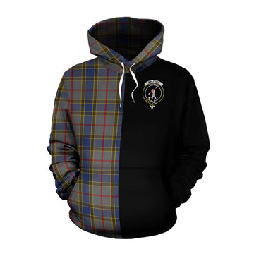 Balfour Tartan Cotton Hoodie with Family Crest and Half Of Me Style