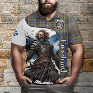 Balfour Crest Tartan Polo Shirt Inspired by the Freedom of Scottish Warrior