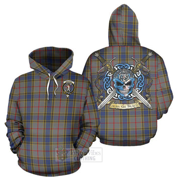 Balfour Tartan Hoodie with Family Crest Celtic Skull Style