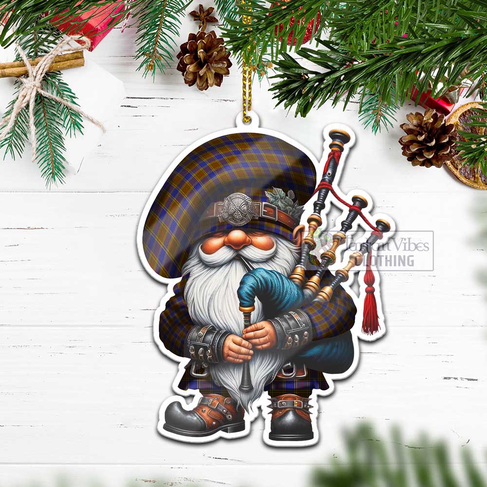 Tartan Vibes Clothing Balfour Tartan Badpiper Gnome Christmas Ornament