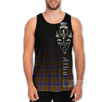 Balfour Tartan Men's Tank Top Featuring Alba Gu Brath Family Crest Celtic Inspired