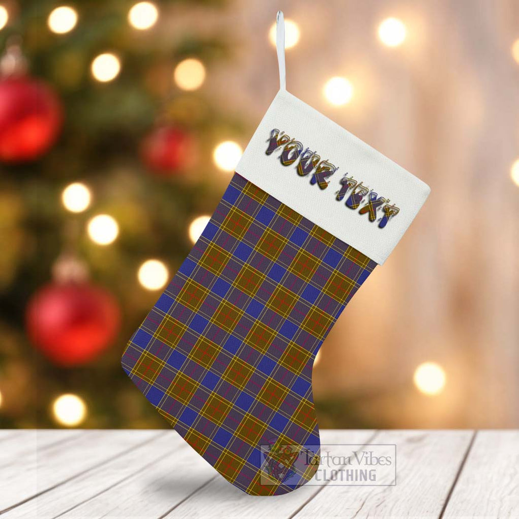 Tartan Vibes Clothing Balfour Tartan Christmas Stocking with Personalized Text