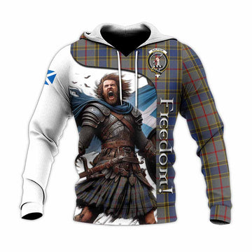 Balfour Crest Tartan Knitted Hoodie Inspired by the Freedom of Scottish Warrior