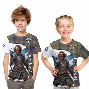 Balfour Crest Tartan Kid T-Shirt Inspired by the Freedom of Scottish Warrior