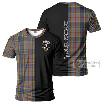 Balfour Tartan T-Shirt with Family Crest and Half Of Me Style