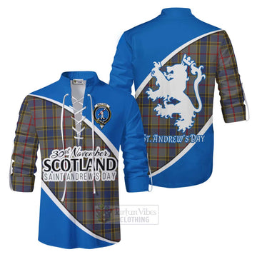 Balfour Family Crest Tartan Ghillie Kilt Shirt Celebrate Saint Andrew's Day in Style