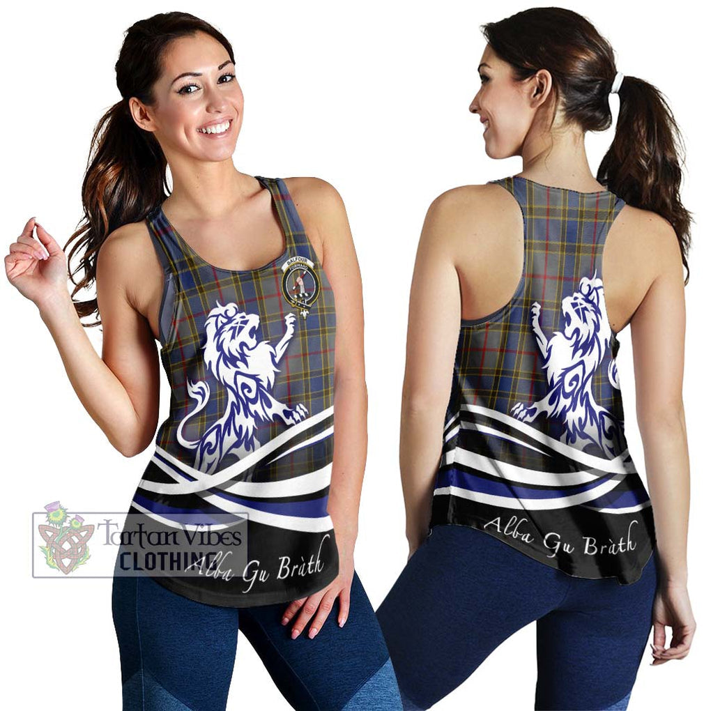 Balfour Tartan Women's Racerback Tanks with Alba Gu Brath Regal Lion Emblem 4XL - Tartanvibesclothing Shop