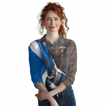 Balfour Tartan Women's Casual Shirt with Family Crest Scotland Patriotic Style