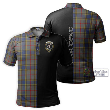 Balfour Tartan Polo Shirt with Family Crest and Half Of Me Style