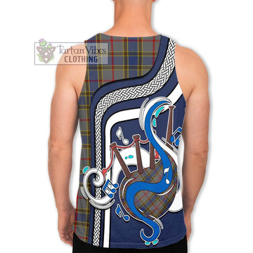 Balfour Tartan Men's Tank Top with Epic Bagpipe Style