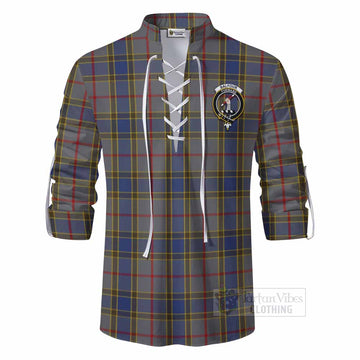 Balfour Tartan Ghillie Kilt Shirt with Family Crest DNA In Me Style