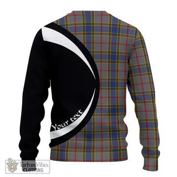 Balfour Tartan Ugly Sweater with Family Crest Circle Style