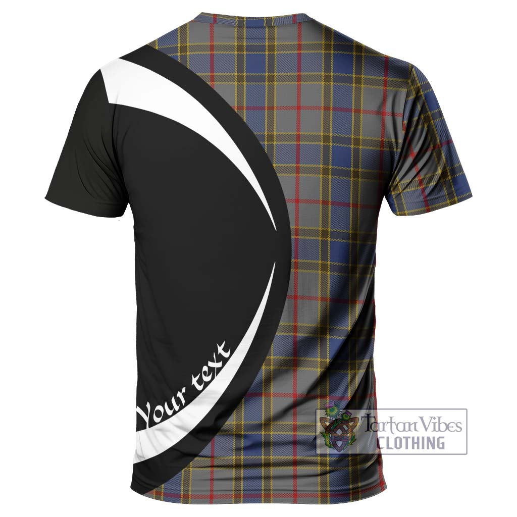 Tartan Vibes Clothing Balfour Tartan T-Shirt with Family Crest Circle Style