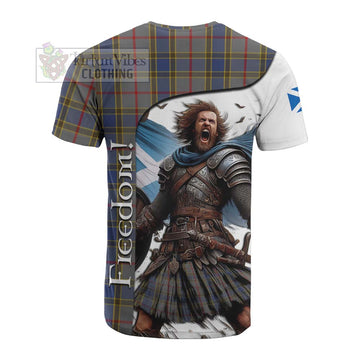 Balfour Crest Tartan Cotton T-shirt Inspired by the Freedom of Scottish Warrior