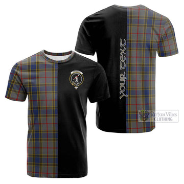 Balfour Tartan Cotton T-shirt with Family Crest and Half Of Me Style