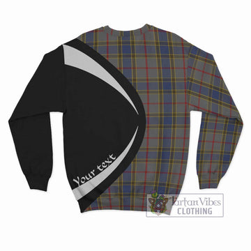 Balfour Tartan Sweatshirt with Family Crest Circle Style