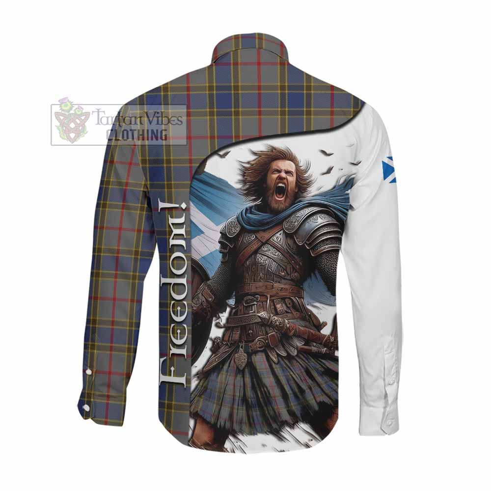 Balfour Crest Tartan Long Sleeve Button Shirt Inspired by the Freedom of Scottish Warrior Men's Shirt - Tartan Vibes Clothing
