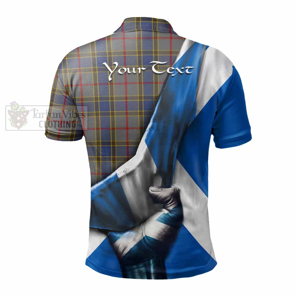 Tartan Vibes Clothing Balfour Tartan Polo Shirt with Family Crest Scotland Patriotic Style