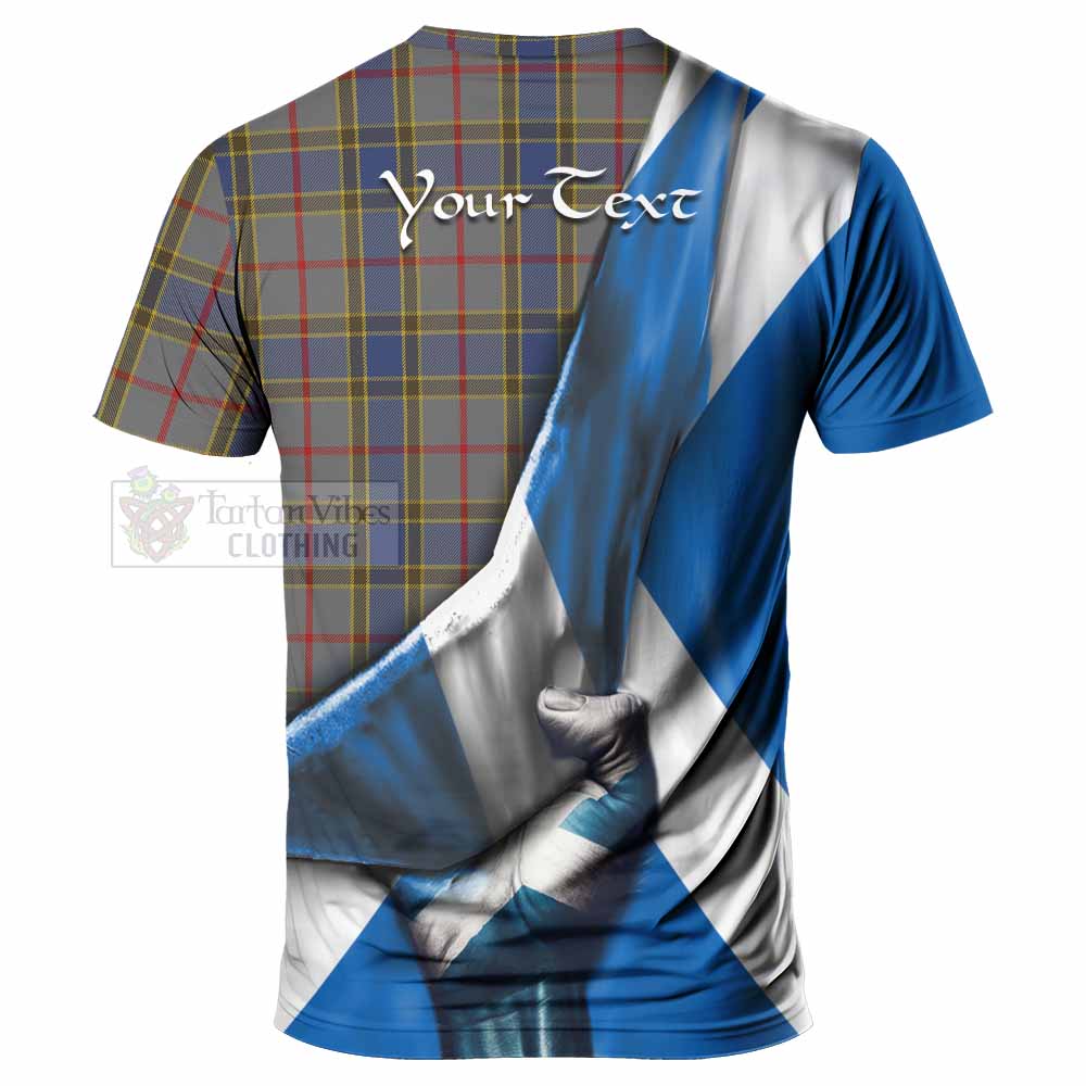 Tartan Vibes Clothing Balfour Tartan T-Shirt with Family Crest Scotland Patriotic Style