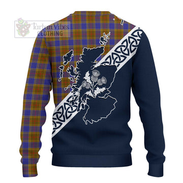 Balfour Tartan Ugly Sweater Featuring Thistle and Scotland Map