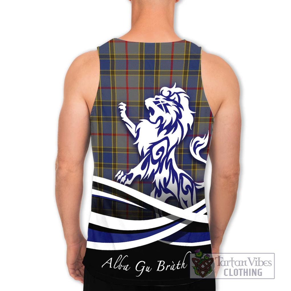 Balfour Tartan Men's Tank Top with Alba Gu Brath Regal Lion Emblem - Tartanvibesclothing Shop