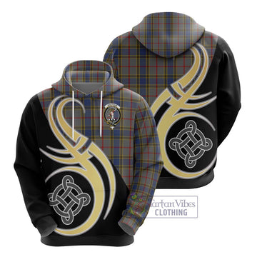 Balfour Tartan Hoodie with Family Crest and Celtic Symbol Style