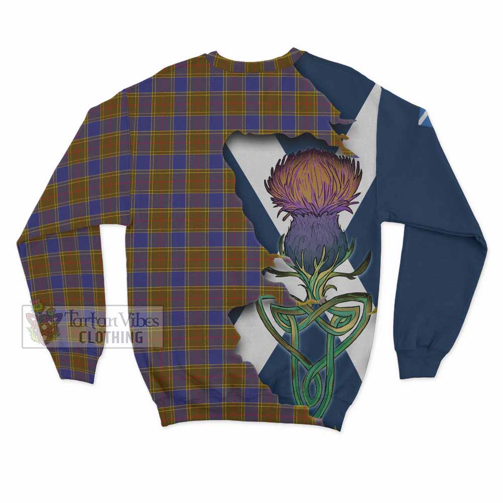 Balfour Tartan Family Crest Sweatshirt Scottish Thistle Celtic Inspired - Tartan Vibes Clothing