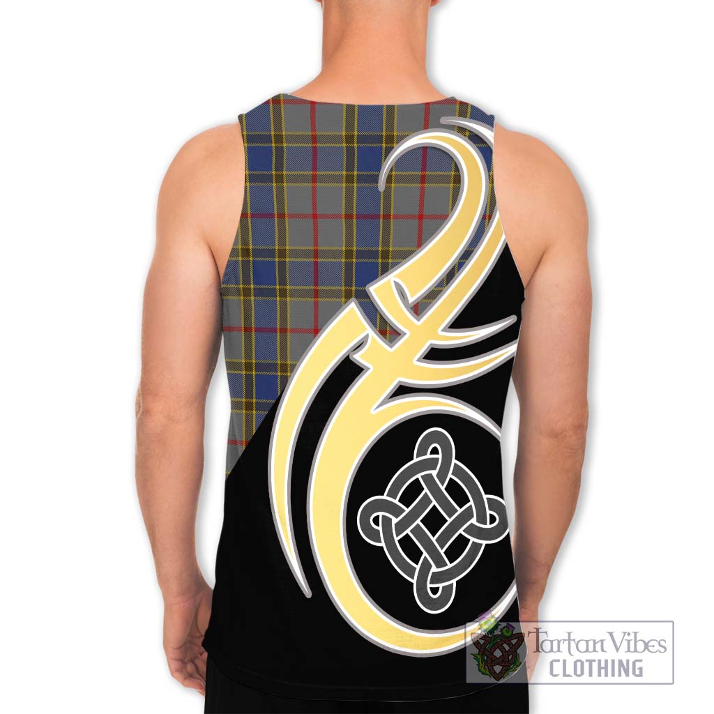 Balfour Tartan Men's Tank Top with Family Crest and Celtic Symbol Style - Tartan Vibes Clothing