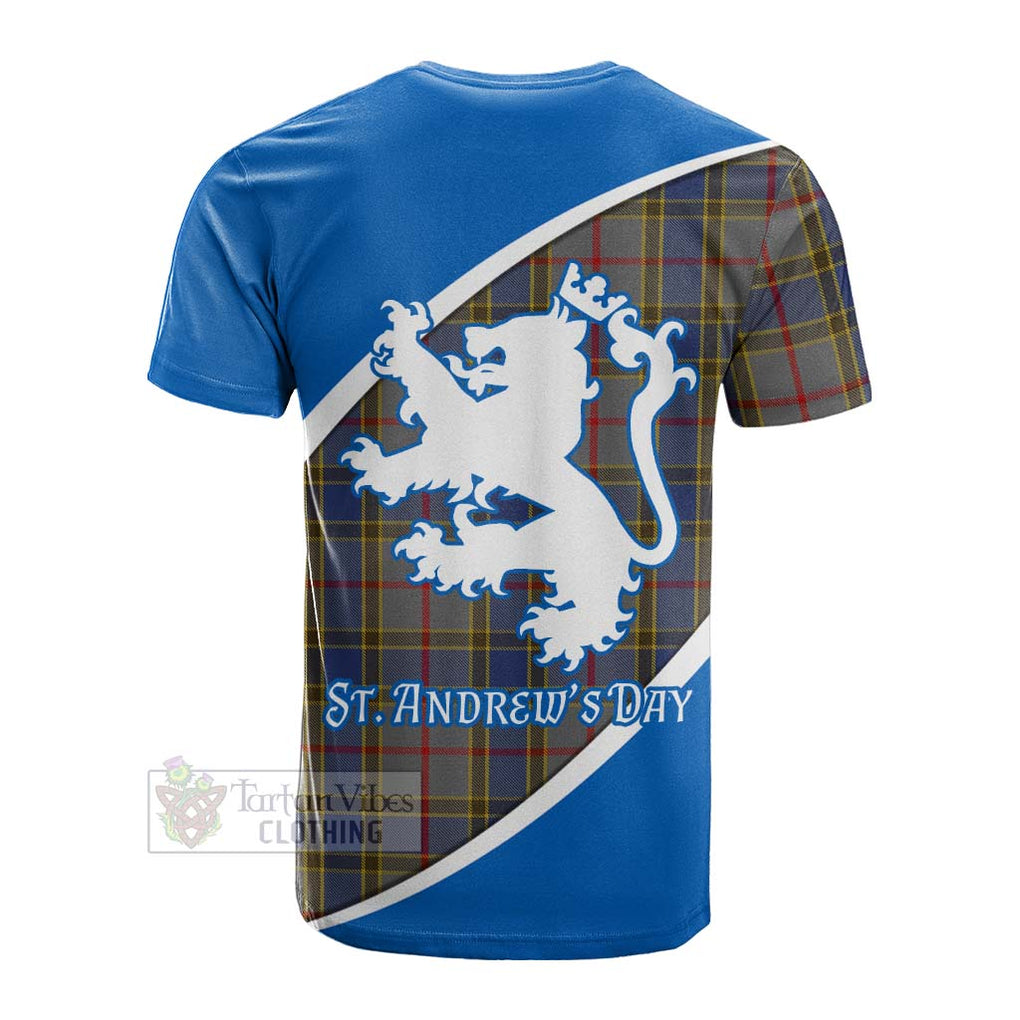 Tartan Vibes Clothing Balfour Family Crest Tartan Cotton T-shirt Celebrate Saint Andrew's Day in Style