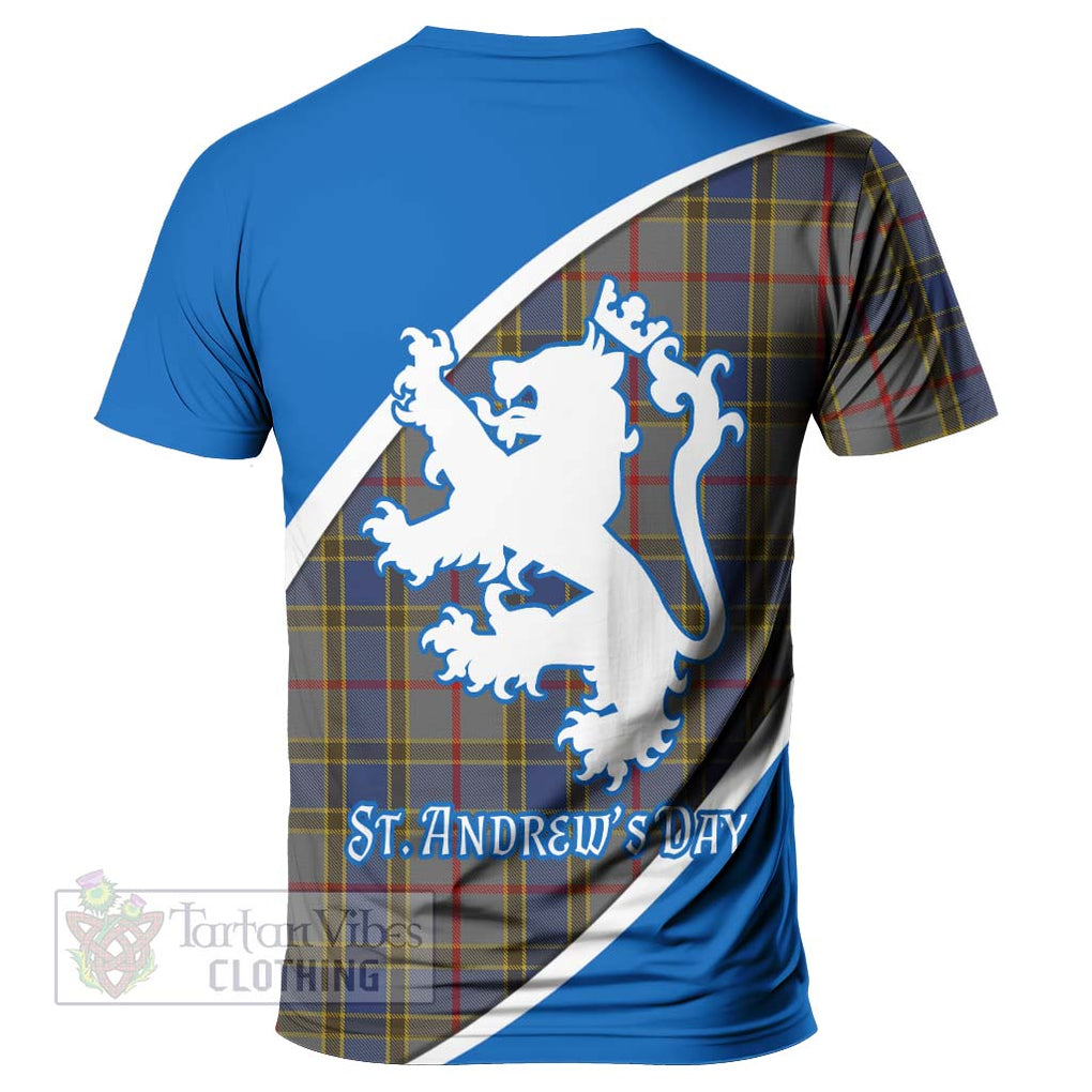 Tartan Vibes Clothing Balfour Family Crest Tartan T-Shirt Celebrate Saint Andrew's Day in Style