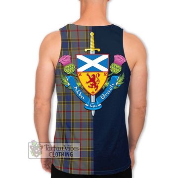 Balfour Tartan Men's Tank Top Alba with Scottish Lion Royal Arm Half Style