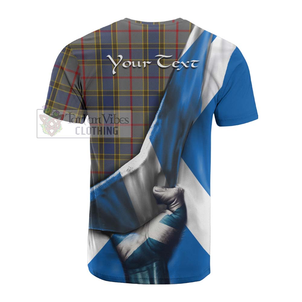 Tartan Vibes Clothing Balfour Tartan Cotton T-shirt with Family Crest Scotland Patriotic Style