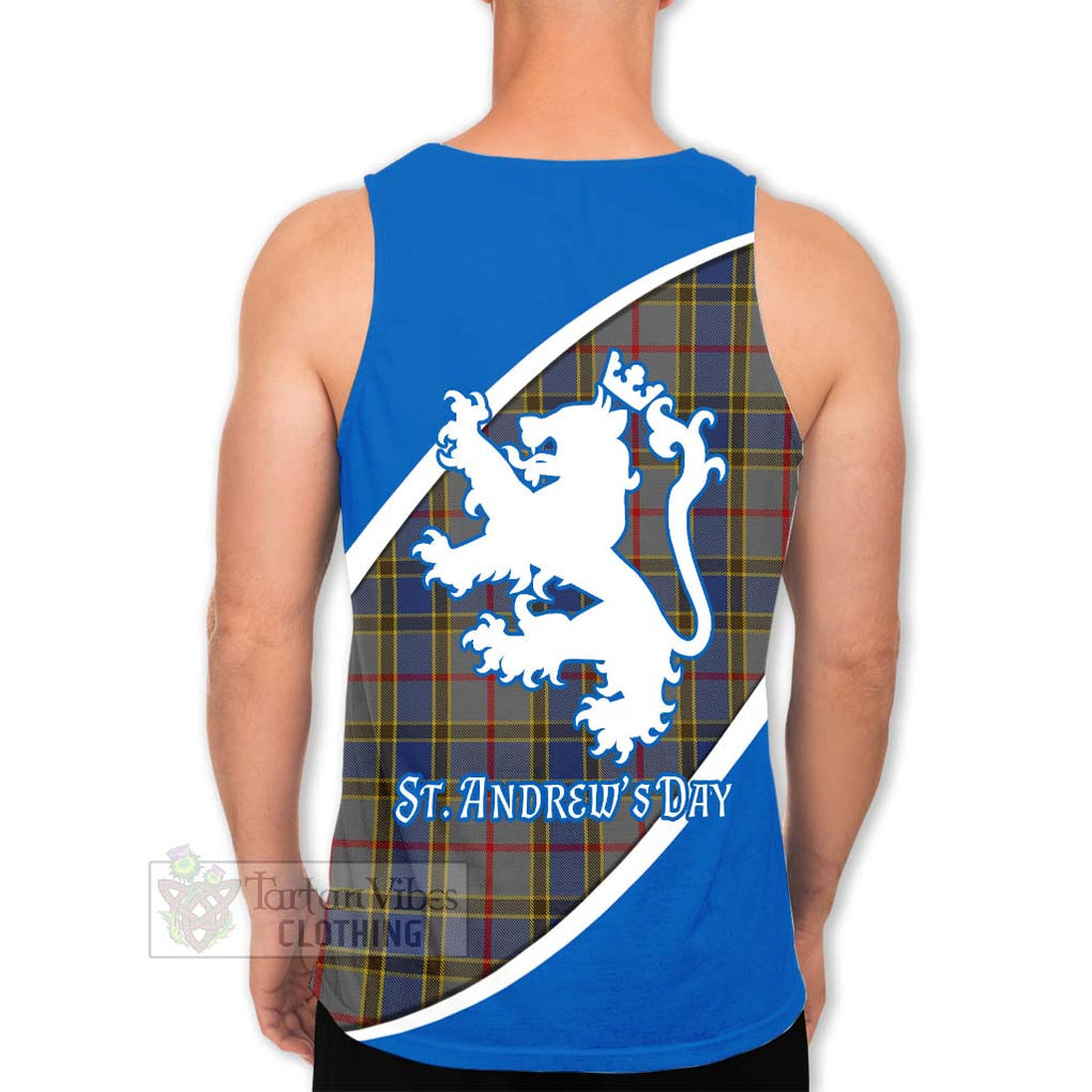 Tartan Vibes Clothing Balfour Family Crest Tartan Men's Tank Top Celebrate Saint Andrew's Day in Style