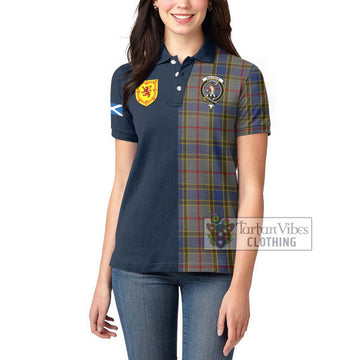 Balfour Tartan Women's Polo Shirt Alba with Scottish Lion Royal Arm Half Style