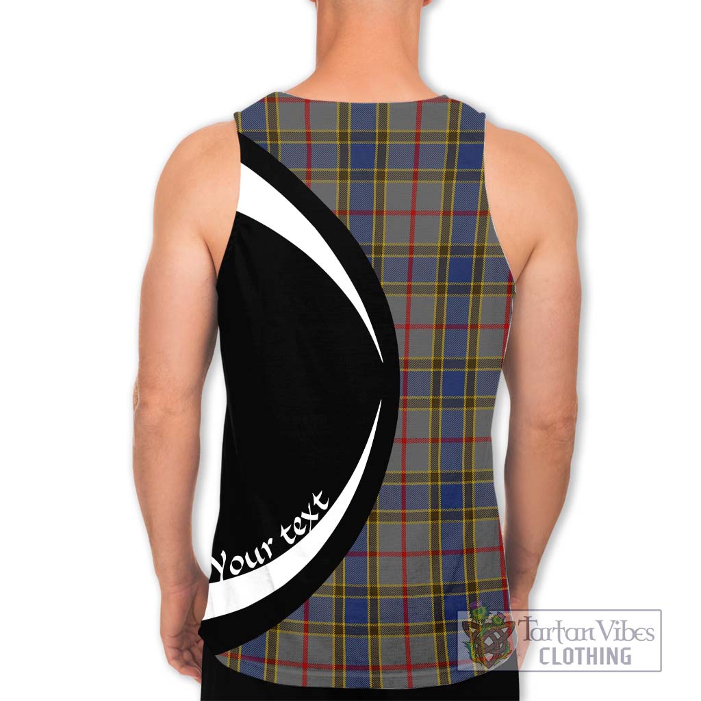 Balfour Tartan Men's Tank Top with Family Crest Circle Style - Tartan Vibes Clothing