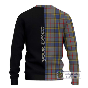 Balfour Tartan Ugly Sweater with Family Crest and Half Of Me Style