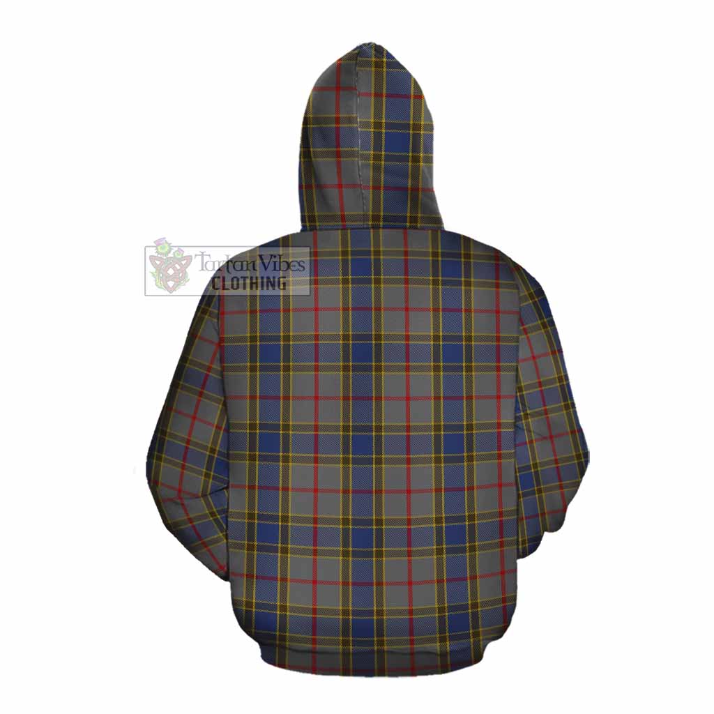 Tartan Vibes Clothing Balfour Tartan Cotton Hoodie with Family Crest DNA In Me Style