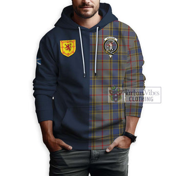 Balfour Tartan Hoodie Alba with Scottish Lion Royal Arm Half Style