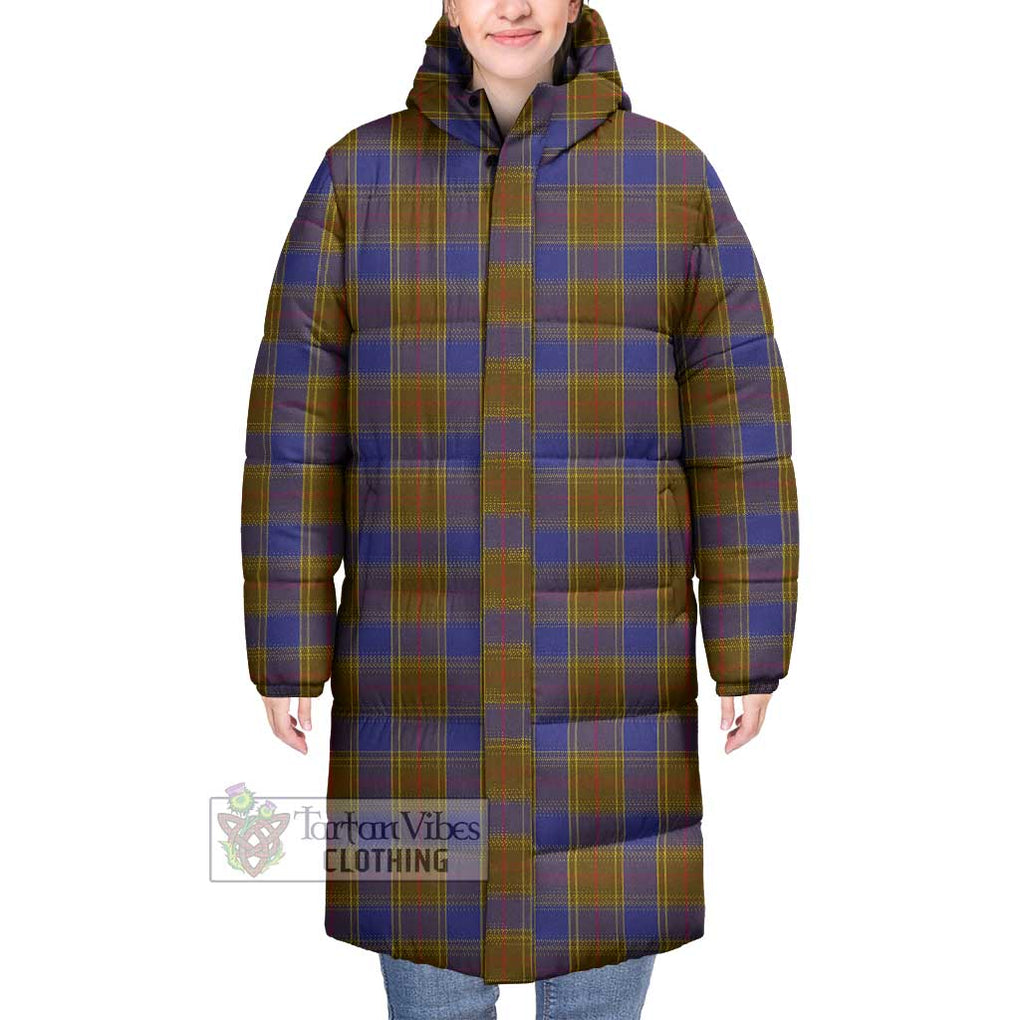 Tartan Vibes Clothing Balfour Tartan Long Down Jacket