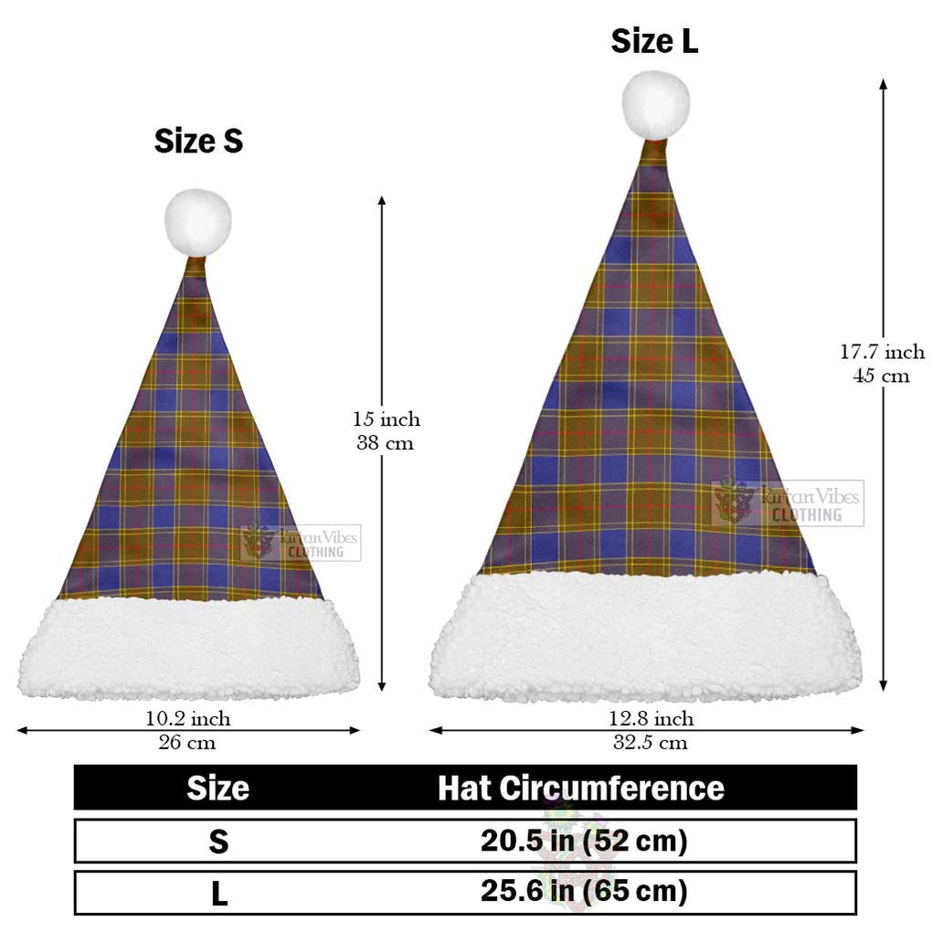 Balfour Tartan Christmas Santa Hats Christmas Hat L 25.6in (65cm) - Tartan Vibes Clothing
