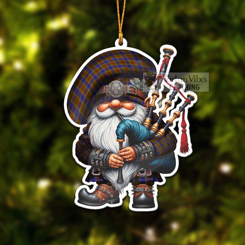 Tartan Vibes Clothing Balfour Tartan Badpiper Gnome Christmas Ornament