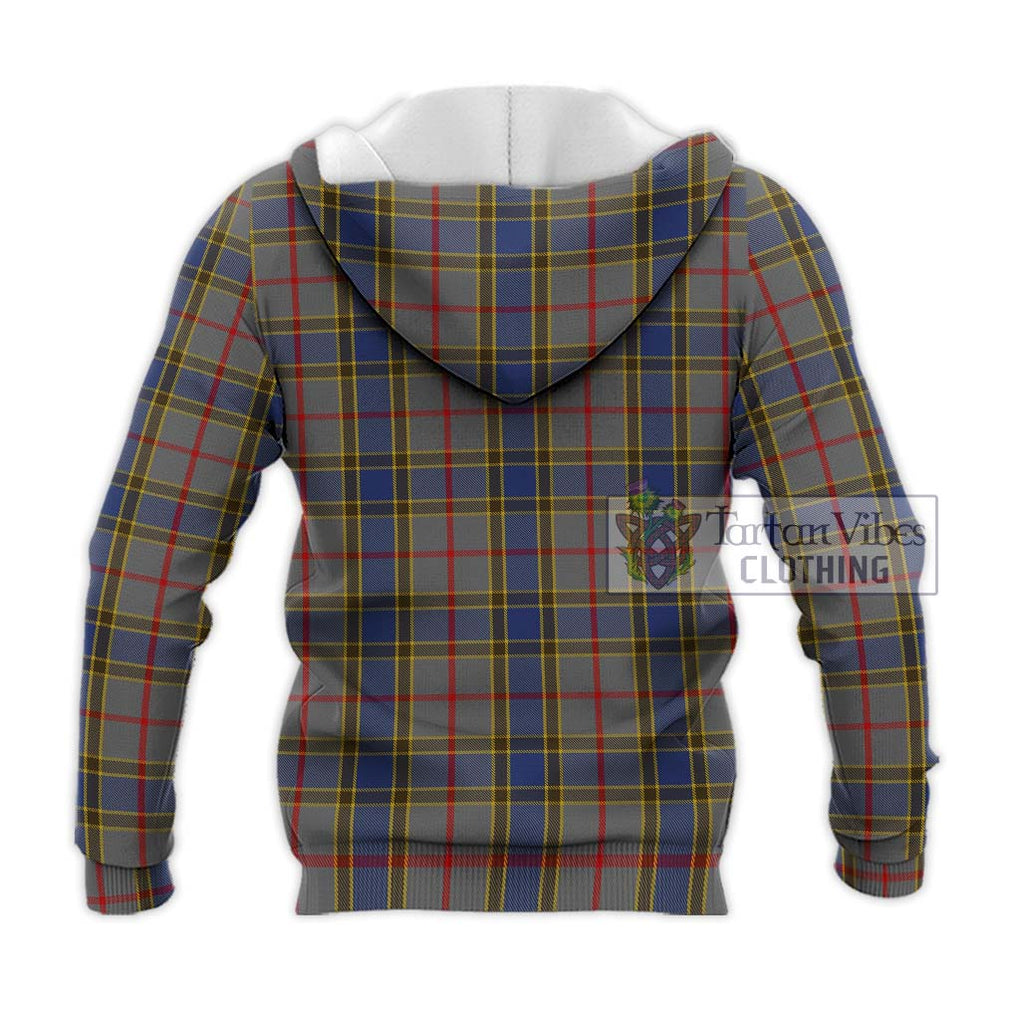 Balfour Tartan Knitted Hoodie with Family Crest DNA In Me Style - Tartanvibesclothing Shop