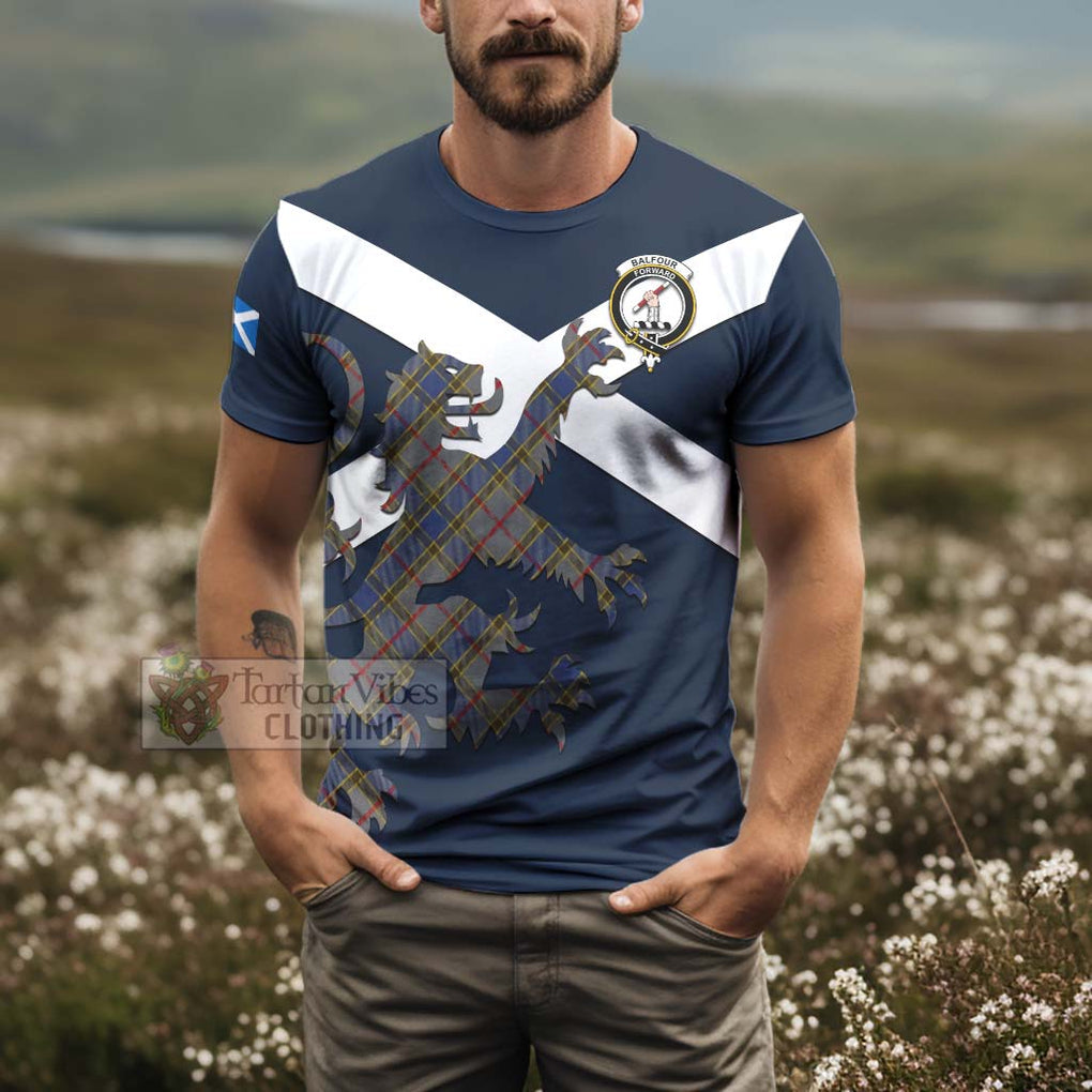 Tartan Vibes Clothing Balfour Tartan Lion Rampant T-Shirt – Proudly Display Your Heritage with Alba Gu Brath and Clan Name