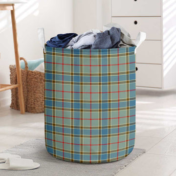 Balfour Blue Tartan Laundry Basket