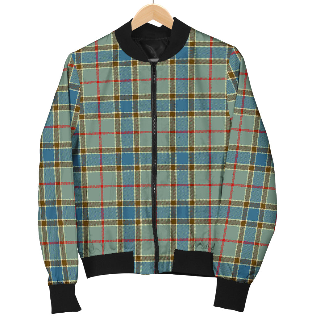 Balfour Blue Tartan Bomber Jacket Unisex - Tartanvibesclothing