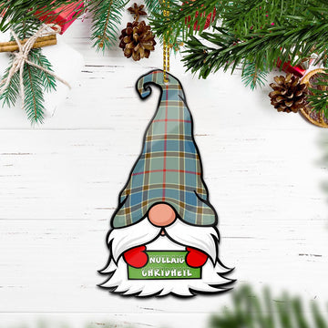 Balfour Blue Gnome Christmas Ornament with His Tartan Christmas Hat