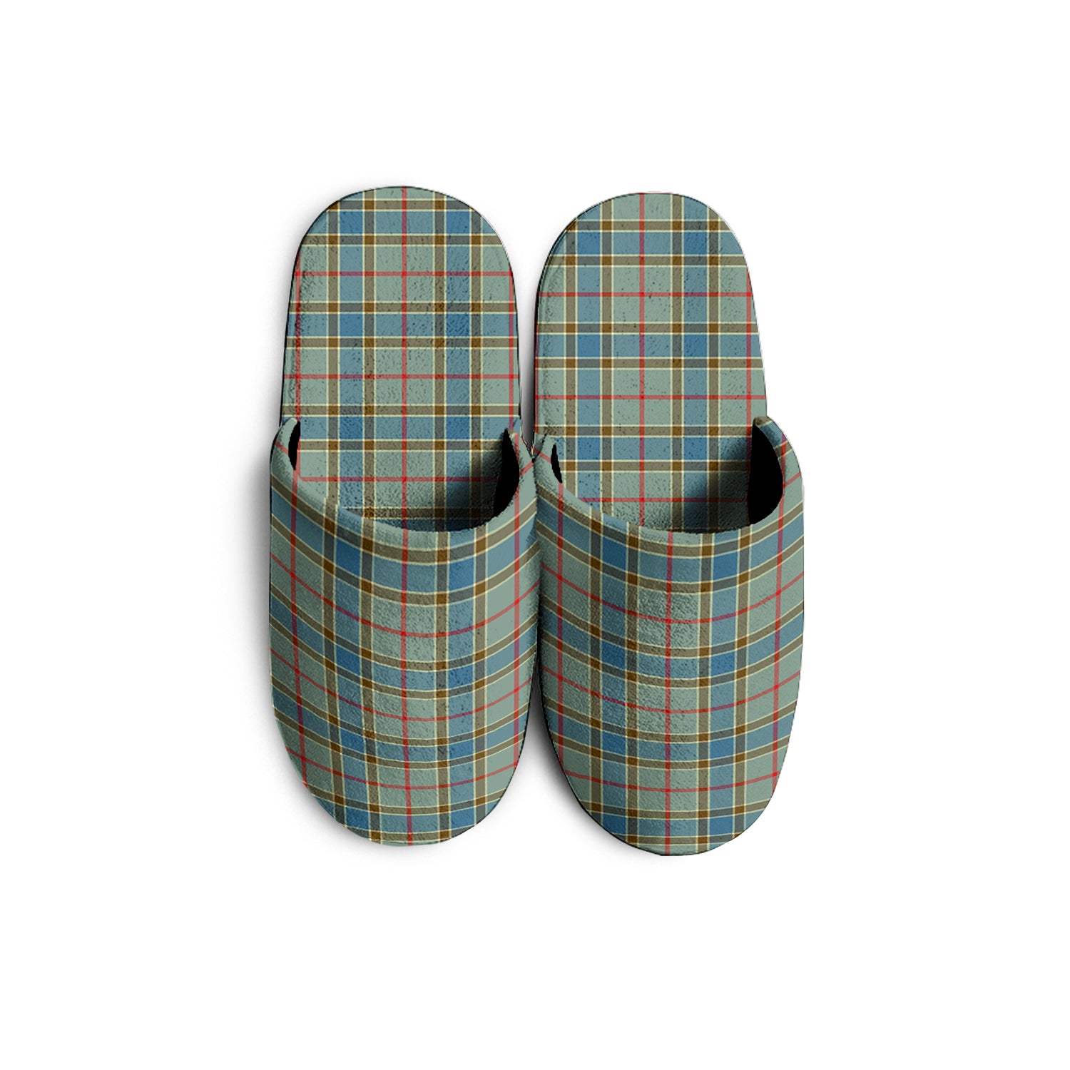 Balfour Blue Tartan Home Slippers - Tartanvibesclothing